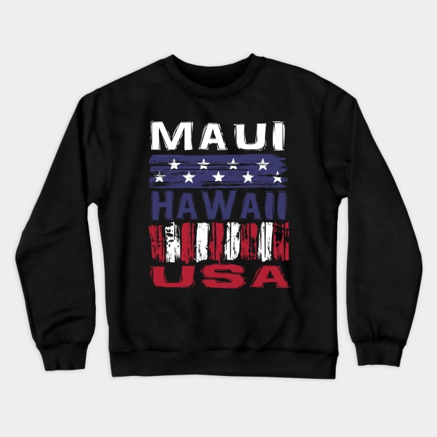 Maui Hawaii USA T-Shirt Crewneck Sweatshirt by Nerd_art